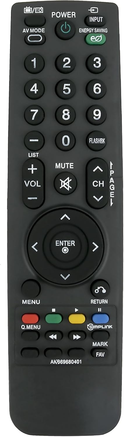 AKB69680401 Replace Remote Control fit for LG LCD TV 19LH20 19LU55 32CL20 32CL40 37LH30 37LH40 42LH41 42LH55 47LH55 55LH40 55LH55 32LF11 55LH41 55...