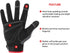 DULFINE Flex Grip Mechanic Work Gloves for Men,Black and Red Utility Safety Working Gloves Touch Screen,Excellent Grip,Ideal for Working on Cars a...