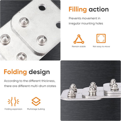 3/16" x 1" 304 Stainless Steel Double-Drum Blind Rivets - Round Head, Pull Nail Drum Type - Ideal for Home Renovation, Auto Repair - Multi-Drum Ha...