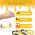 48 Pieces Cute Bee Keychain Bee Rubber Bracelets Bee Birthday Party Favors Honey Bee Silicone Wristband Bee Party Decorations for Birthday Supplie...