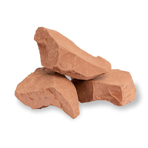 HITT Edible Clay Chunks - «Red Heart» for Eating Zero Additives ASMR Food for Pica Cravings, Handpicked Edible Dirt 200gr...