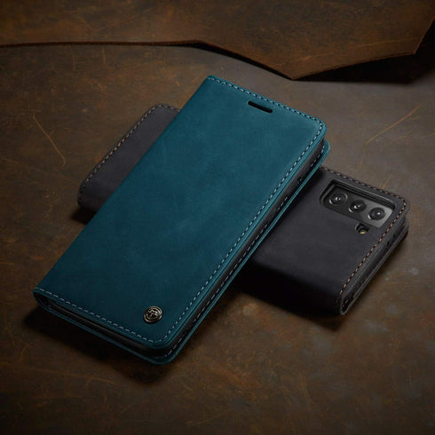 Kowauri Flip Case for Galaxy S21,Leather Wallet Case Classic Design with Card Slot and Magnetic Closure Flip Fold Case for Samsung Galaxy S21 5G (...