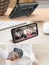 for T-Mobile Revvl 5G Case with 2 Tempered Glass Screen Protector, Full Body Hybrid Hard PC Soft TPU Rotating Kickstand Ring Military Grade Shockp...