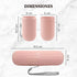 Travel Case for Toothbrush, Toothpaste and Makeup Brushes, Toothbrush holders travel. Portable Holder for Home, School, Camping and Bathroom(Pink)...