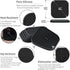 IYYI Silicone Coasters Set of 6, Drink Coasters with Holder, Non-Slip Cup Mat, Deep Tray Absorbent Coaster, Heat Resistant Countertop Protection (...