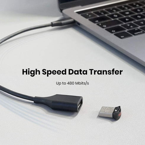 Perixx PERIPRO-403 USB Type-C Male to USB-A Female 1ft. Cable - USB2.0 Spec for Keyboard and Mouse Connection with Smartphone, Laptop, and Tablet ...