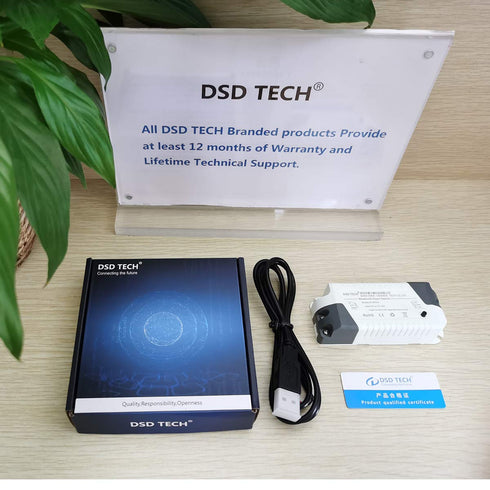 DSD TECH SH-BT01C Bluetooth Relay V2 Support Timer and Security Code for iOS and Android...