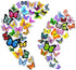 PARLAIM 104PCS Butterfly Wall Decals for Wall-3D Butterflies Wall Stickers Butterfly Decoration Butterflies Decoration Removable Mural Decals Home...