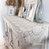 Hetao 12x35 100% Cotton Handmade Crochet lace Table Runners Oblong Tablecloth Doilies Doily,Beige...