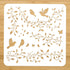 NBEADS Vines Birds Stencil, Spring Stencils Reusable Plant Plastic Stencils DIY Art and Craft Stencils 11.8×11.8 Inch for Painting on Wood Canvas ...