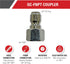 Simpson Cleaning 7100020 Replacement QC Plug for Pressure Washer Hose Up to 4500 PSI, Steel, 3/8-Inch FNPT, Silver...