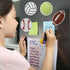 Whaline 12Pcs Sports Ball Diamond Drawing Refrigerator Magnets DIY Cute Balls Rhinestone Painting Full Drill Painting Magnetic Stickers Diamond Ar...