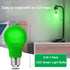 4 Pack LED Green Light Bulbs - A19 9Watts with E26 Base 60w Equivalent LED Green Bulb for Wedding Halloween Christmas Party Bar Decor, Porch, Home...