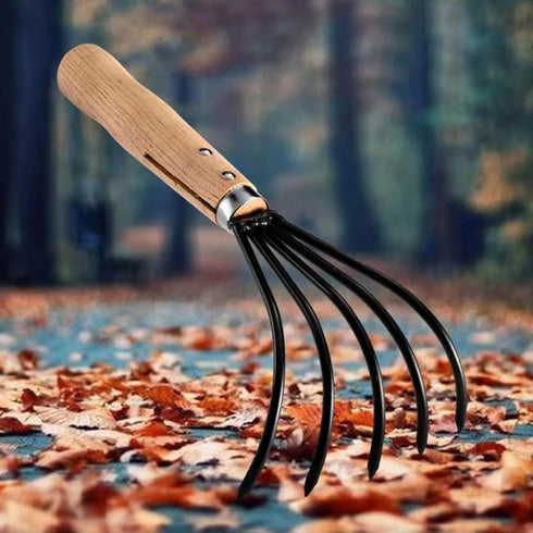 Kana Hoe 217 Japanese Garden Tool - Hand Hoe/Sickle is Perfect for Weeding and Cultivating. The Blade Edge is Very Sharp,Beige-claw rake...