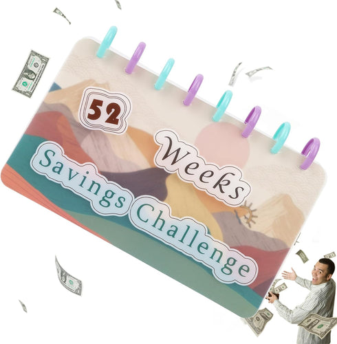 Savings Binder l 52 Week Savings Challenge, 2024 Reusable Budget Book with Cash Envelopes, Mothers Day Gifts Money Binder for Saving...