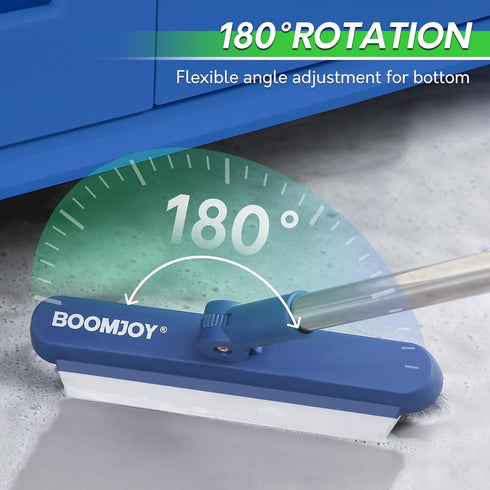 BOOMJOY Grout Brush with Long Handle, Grout Cleaner for Tile Floors, Hard Bristle Crevice Cleaning Brush, Floor Scrubber for Tile Grout Line, Show...