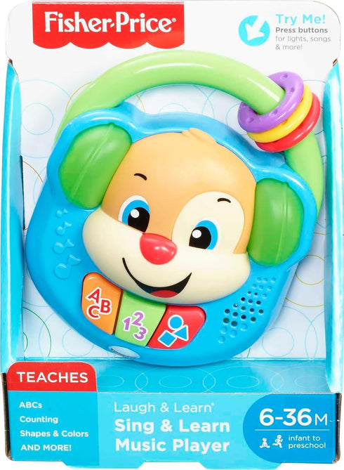 Fisher-Price Baby & Toddler Toy Laugh & Learn Sing & Learn Music Player Pretend Radio with Lights & Songs for Infants Ages 6+ Months...