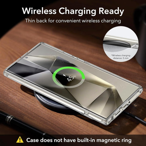 ESR for Samsung Galaxy S24 Ultra Case, Kickstand S24 Ultra Cover with 3 Stand Modes, Military-Grade Drop Protection, Shockproof Slim Phone Case wi...