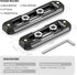 NEEWER 2 Pack Mini NATO Rail Set, 2.4"/60mm & 3"/75mm QR NATO Rail with Safety Pins, 1/4" Screws for NATO Clamp Top Handle Side Handle Camera Cage...