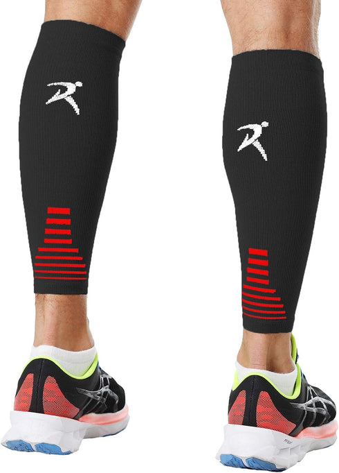 Rymora Leg Compression Sleeve, Calf Support Sleeves Legs Pain Relief for Men and Women, Comfortable and Secure Footless Socks for Fitness, Running...