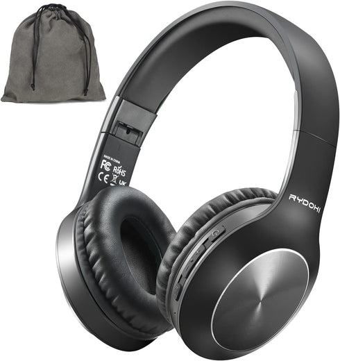 Bluetooth Headphones Over Ear, 68H Playtime and 3 EQ Music Modes Wireless Headphones with Microphone/Deep Bass, HiFi Stereo Foldable Lightweight H...