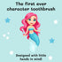 Kids Manual Toothbrush 2-10 Year Old - Aqua The Mermaid for Kids | Soft Bristles - Gentle on Gums | Large Handle – Easy Grip for Small Hands | Bon...