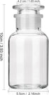 3 Packs 125ml Lab Glass Reagent Bottle,Wide Mouth Clear Glass Storage Bottle with Ground Stopper?Decorative Bottles/Vase (Clear)…...