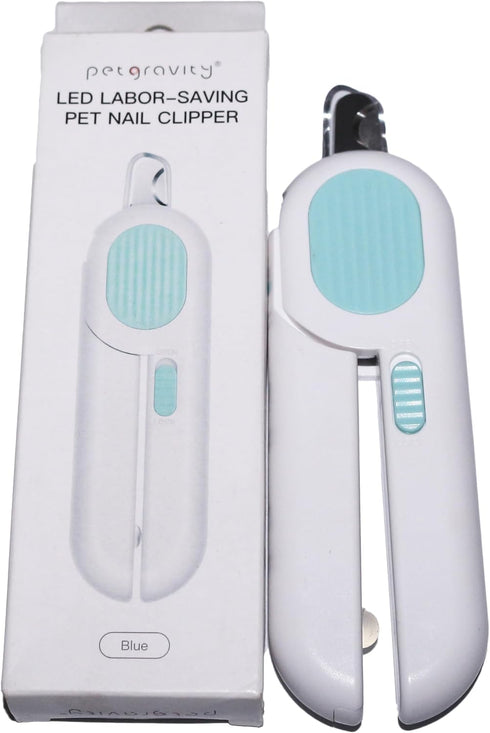 Safety Sensor Cat Dog Nail Clippers Trimmer Pet Nail Clippers with LED Light for Pet Claw Care Avoid Overcutting Free Nail File Razor Sharp Blade ...