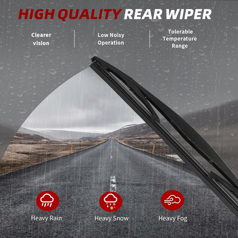 OTUAYAUTO Premium Windshield Wiper Blades - Replacement for Subaru Impreza 17-22, Crosstrek 18-22, All-Weather Performance, Front and Rear Wiper B...