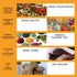 Silicone Mesh Dehydrator Sheets for COSORI Food Dehydrator CFD-P501-SUS. 9 * 10 inch 5pcs/sets Compatible 5 Stainless Steel Trays Dryer Machine....
