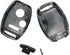 Replacement Key Fob Shell Fit for Honda Accord Crosstour Civic Odyssey CR-V CR-Z Fit 3 Buttons Keyless Entry Remote Case Car Key Housing (Black Re...