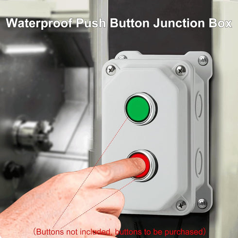 Outdoor Waterproof Electrical Box, ABS Material, Ventilation and Heat Dissipation, Cold Rolled Steel Base Plate and Wall Plate (NP-S)...