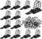 50Pcs Adhesive Cable Management Ties Extra Screw & Hole,Multi-Purpose Wire Organizer Adjustable Nylon Cable Straps Cord Holders for Home and Offic...