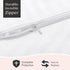 FAUNNA 600TC 100% Cotton Pillow Protectors, Standard Size (20x26), 2 Pack, Oeko-TEX Certified, Hotel Grade Pillow Cover with Silent Zipper, Zip Up...