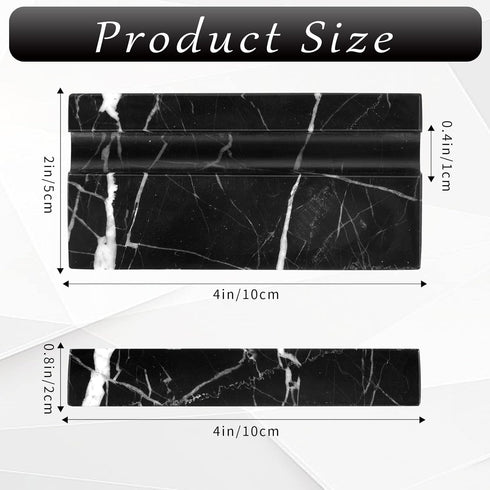 Marble Business Card Holder Business Cards Holder Stand Display 4 x 2 x 0.8 Inch Business Cards Holders for Desk Office Desktop (1)...