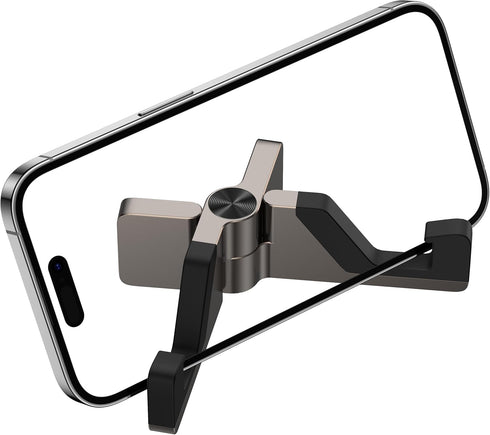 Portable Cell Phone Stand,Zinc Alloy iPhone Stand for Desk, Mini Size Foldable Phone Holder for Desk, Compatible with All iPhone Android Phones 4"...