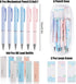 6 Pcs Cute Pastel Mechanical Pencil, Drawing Pencil 0.5 0.7 MM, 160 HB Lead Refills, Aesthetic Clear Pencil Pouch, 3 Pack Erasers, Colored Pencils...