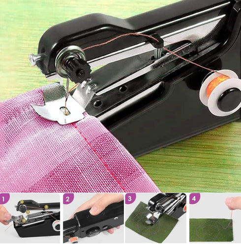 Black Handheld Sewing Machine, Mini Portable Electric Sewing Machine for Adult, Easy to Use and Fast Stitch Suitable for Clothes,Fabrics, DIY Home...