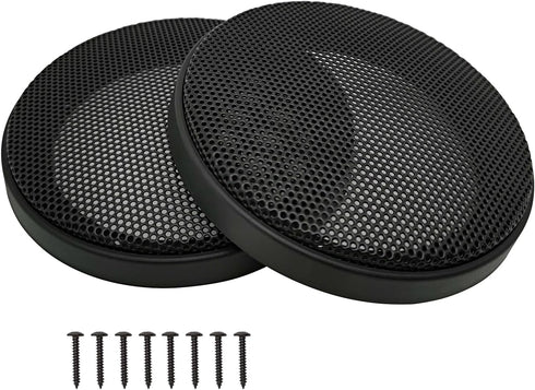 3" Speaker Grill Covers, Car Speaker Subwoofer Guard Protector, ABS Plastic Frame with Metal Mesh, Black - 2Pcs...