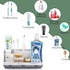Marble Bathroom Countertop Organizer - Detachable 7 Slots Kids Electric Toothbrush and Toothpaste Holde Drainage for Bathroom Accessories Organiza...