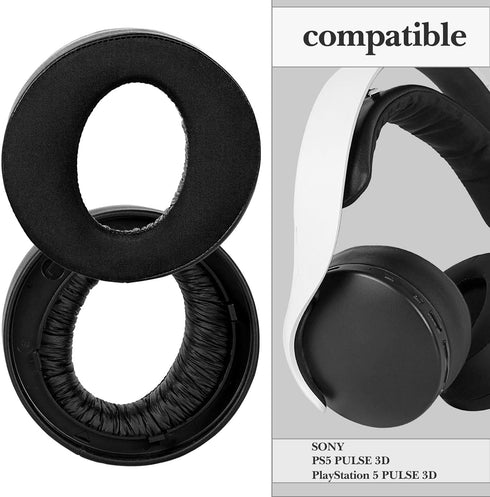Replacement Ear Pads for Sony PlayStation 5 PULSE 3D, PS5 PULSE 3D Wireless Ear Cushions, Ear Covers, Headset Ear Pads (Cooling-Gel/Black)...