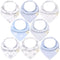 KeaBabies 8-Pack Organic Baby Bandana Drool Bibs - Stylish Unisex Bandana Bibs, Super Absorbent Bandana Drool Bibs, Gentle Teething Bibs for Infan...