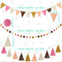 9.8 Feet Pom Pom Garland Rainbow Felt Fabric Garland Set Colorful Tassel for Classroom 3.6 Feet Felt Pennant Banner for Classroom school Christmas...