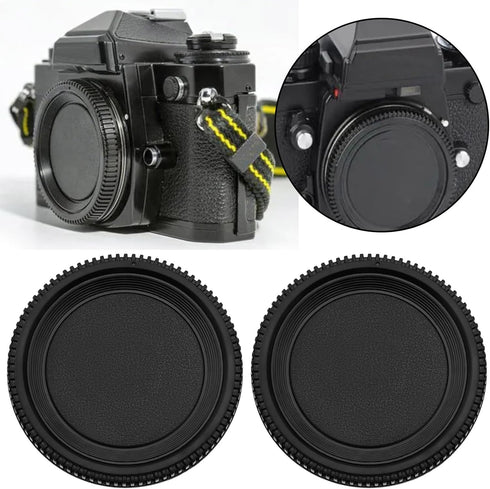 2pcs Camera Body Cap Replacement Part Compatible with Nikon F Lens Mount Camera F3 FM2 F4 D6200 D5600 Df D3 D600 D810 F5 D100 D750 D70 D700...