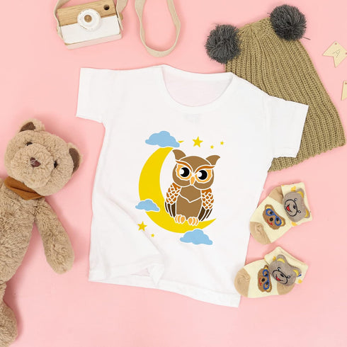 FINGERINSPIRE Owl Stencils for Painting 11.7x8.3inch Reusable Owl Stencil Owl Halloween Decorating Stencil Nocturnal Animal and Moon Stencils for ...