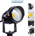 HANNAHONG 5W AC120V Landscape Up Down Spot-light with Spiked Stand and Base,Warm White COB LED for Lawn Garden Decorative,Yard Step Wall Outdoor L...