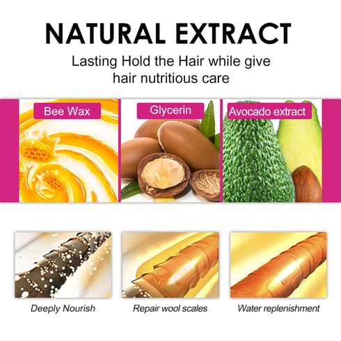 BestLand Hair Wax Stick, Flyaways Hair Stick Non-greasy Styling Wax Stick for Hair Edge Control Hair Finishing Slick Wax Stick Flyaways Edge Frizz...