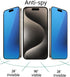 2 Pack Matte Anti-Blue Privacy Tempered Glass for iPhone 15 Pro Anti-glare Anti-Spy Screen Protector Anti-Peeping Film Electroplated Blue 6.1 inch...