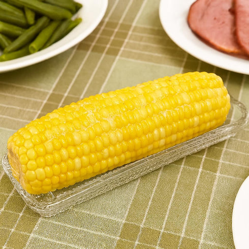HIC Kitchen Corn Dishes, Pressed Decorative Glass, Set of 4...