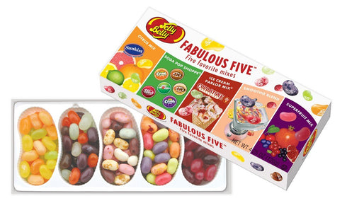 Jelly Belly Fabulous Five Jelly Bean Gift Box - 4.25 oz - Official, Genuine, Straight from the Source...